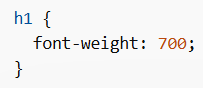 CSS Font Weight