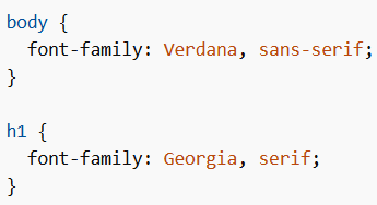 Example Font Pairing