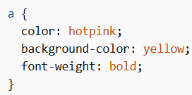 Links in CSS