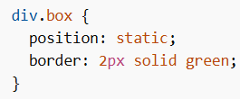 Position in CSS