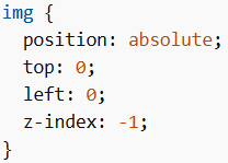Z-index in CSS