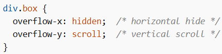 overflow-x and overflow-y