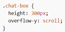 Chat window scrolling