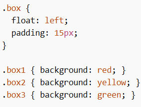 Float Elements Next to Each Other
