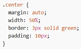 margin: auto (Block Elements Center)