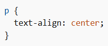 text-align: center (Text Center)