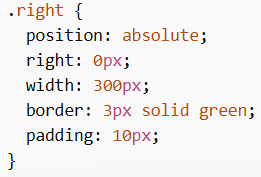 Left & Right Align using position