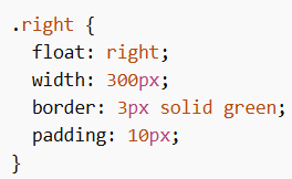 Left & Right Align using float