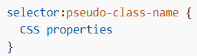 Pseudo-classes in CSS