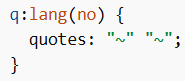 :lang() Pseudo-class