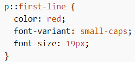::first-line