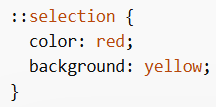 ::selection
