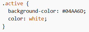 Active State in Navigation Bars in CSS