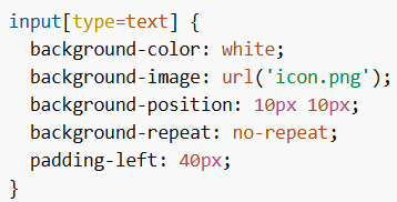 Style Input with Icon/Image