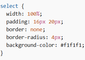 Style Dropdown Menu
