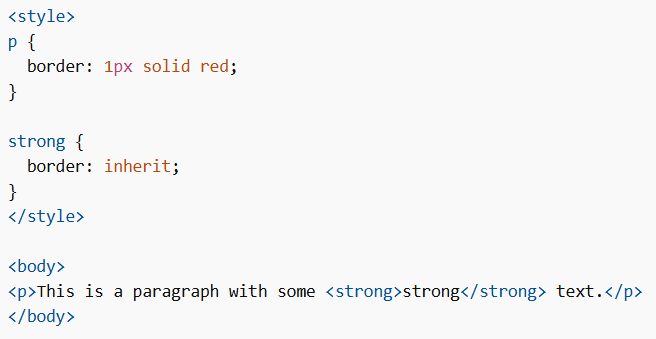 The inherit Keyword