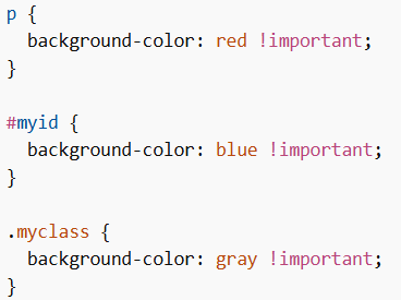 Use !important in CSS Carefully