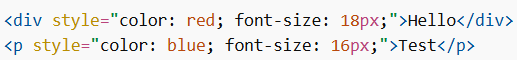 Avoid Inline Styles