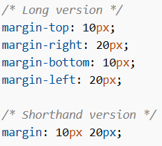 Use Shorthand Properties