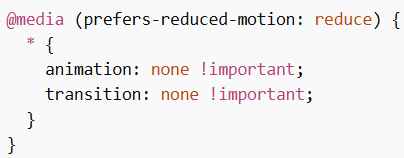 Respect User Preferences
