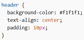 CSS Header
