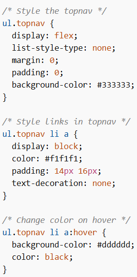 CSS Navigation Bar