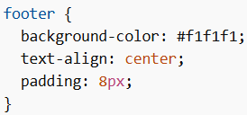 Basic Footer Example