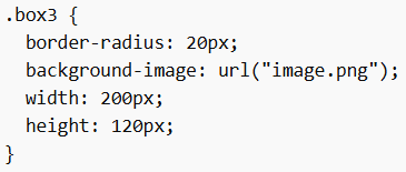 Rounded Corners in CSS with background image