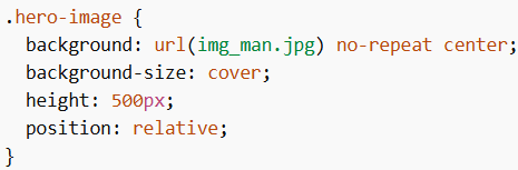 CSS Hero Image