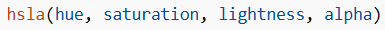 Colors in CSS (HSLA)