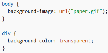 The transparent Keyword