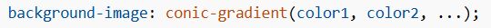 Conic Gradients