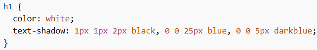 Multiple Text Shadows