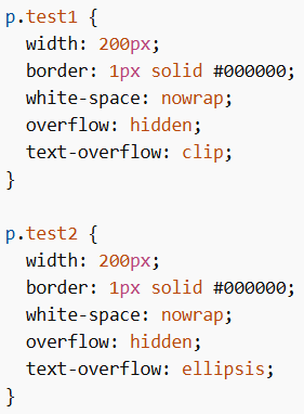 Text Effects in CSS (text-overflow)