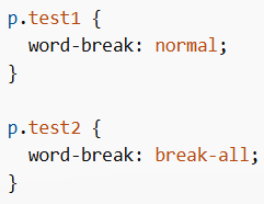 word-break Property