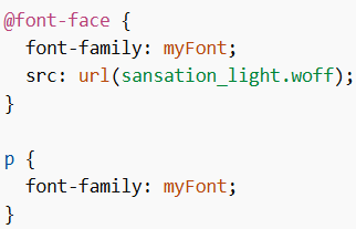 Custom Fonts in CSS
