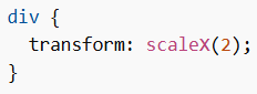scaleX()
