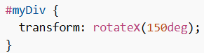 3D Transforms in CSS (rotateX)
