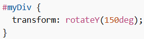 3D Transforms in CSS (rotateY)