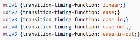 Transitions in CSS (Speed Curve)