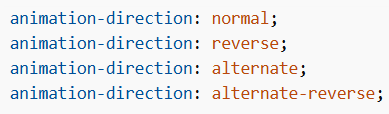 Animation Direction