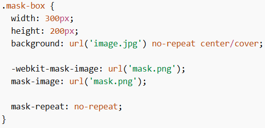 Masking in CSS: Using Image as Mask