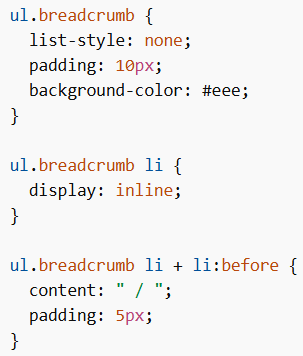 Breadcrumb Pagination