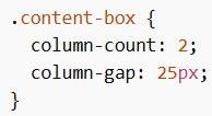 Multiple Columns in CSS: CSS Column Gap