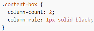 CSS Column Rule
