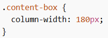 CSS Column Width