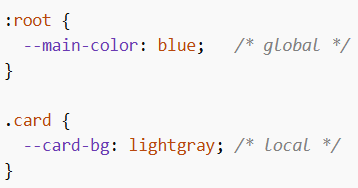 Variables in CSS
