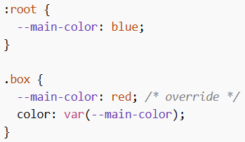 Overriding Variables in CSS