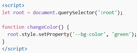 CSS Variables with JavaScript