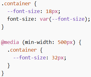 CSS Variables in Media Queries